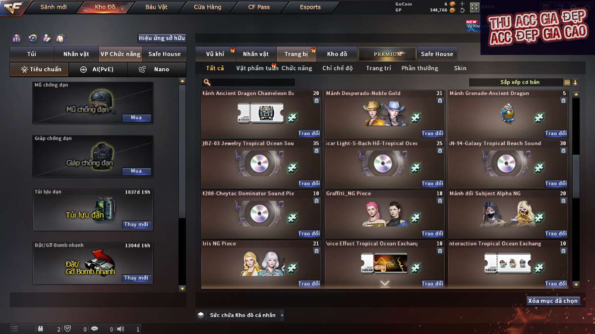shop acc cf uy tin gia re